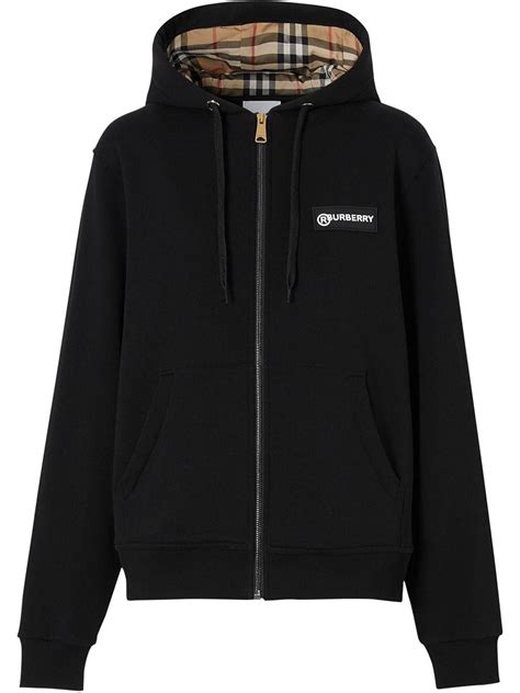 burberry zip coat|black burberry hoodie.